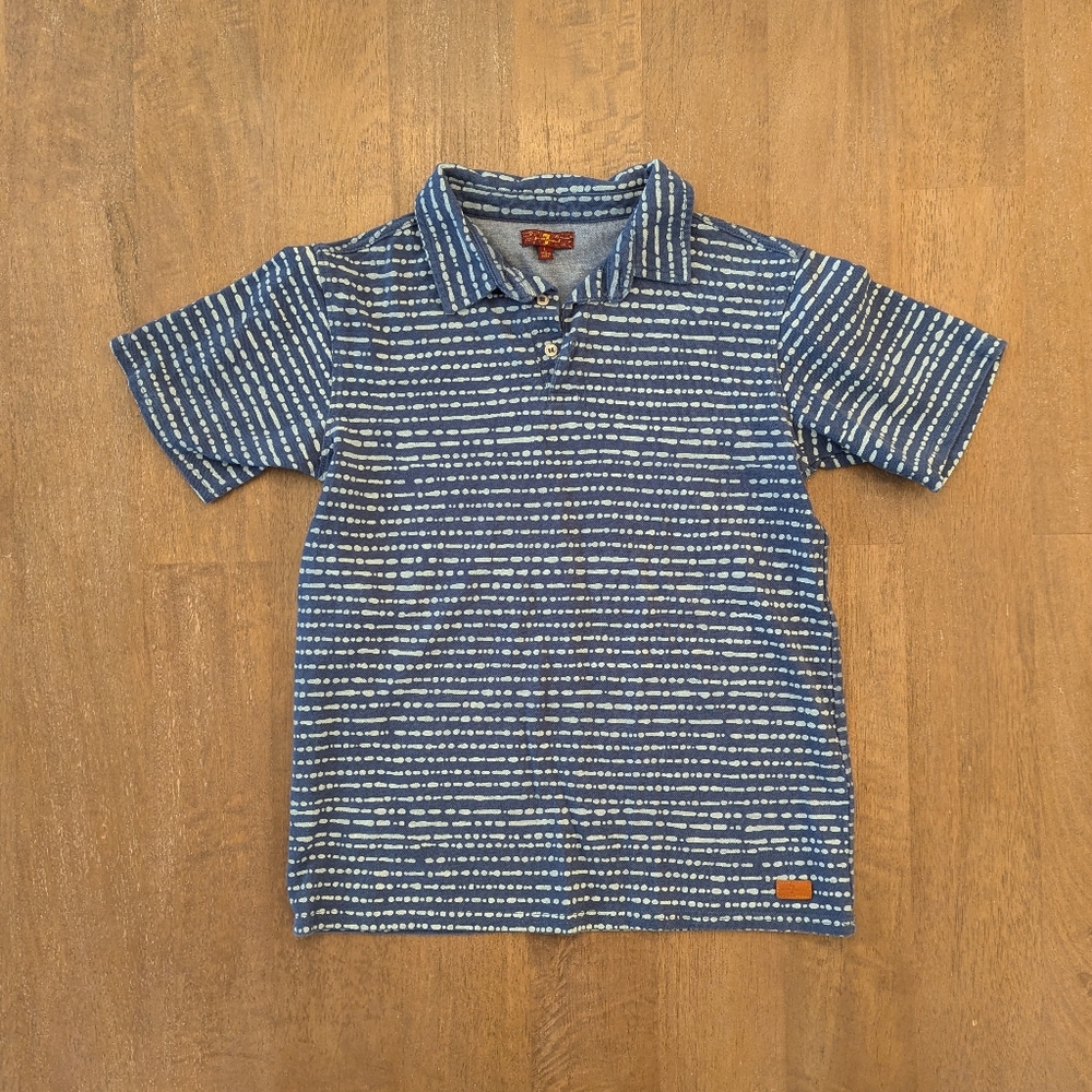 7 For All Mankind Polo Shirt Boy Large
